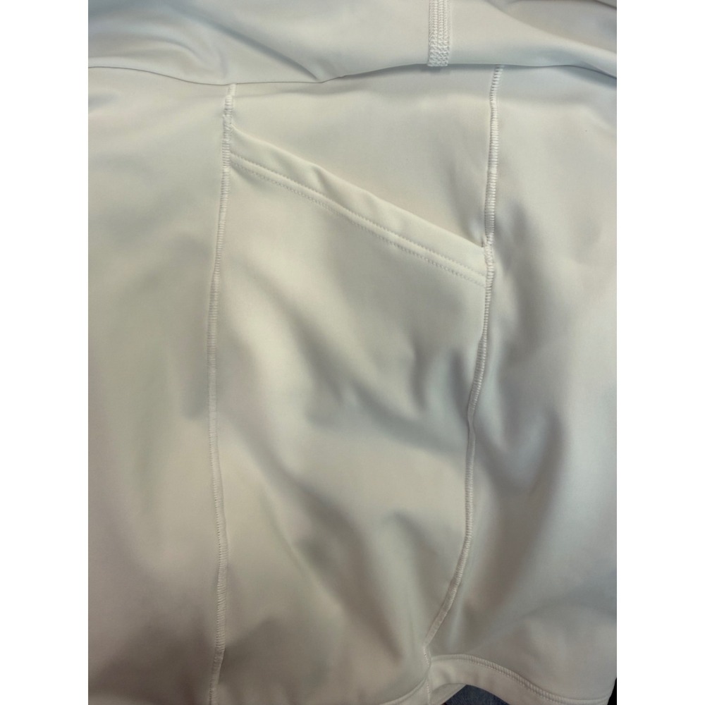 Athleta Ace Advantage 15 1/2 Skort White Tennis Golf Athletic Skirt Womens L - Picture 9 of 10